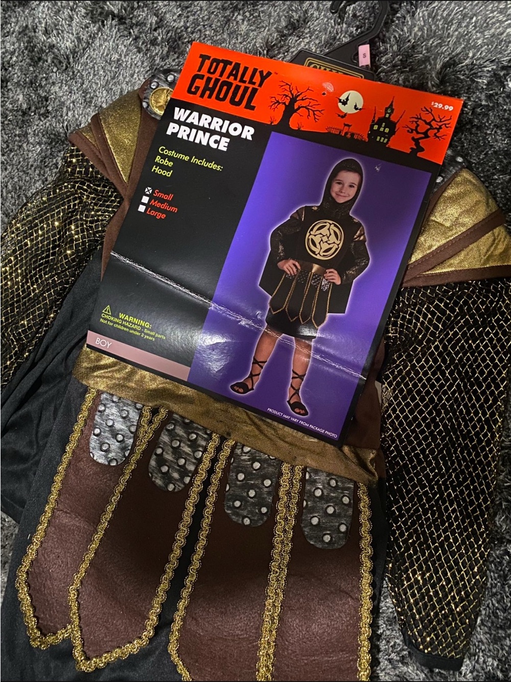 Totally Ghoul Warrior Prince Kids Costume